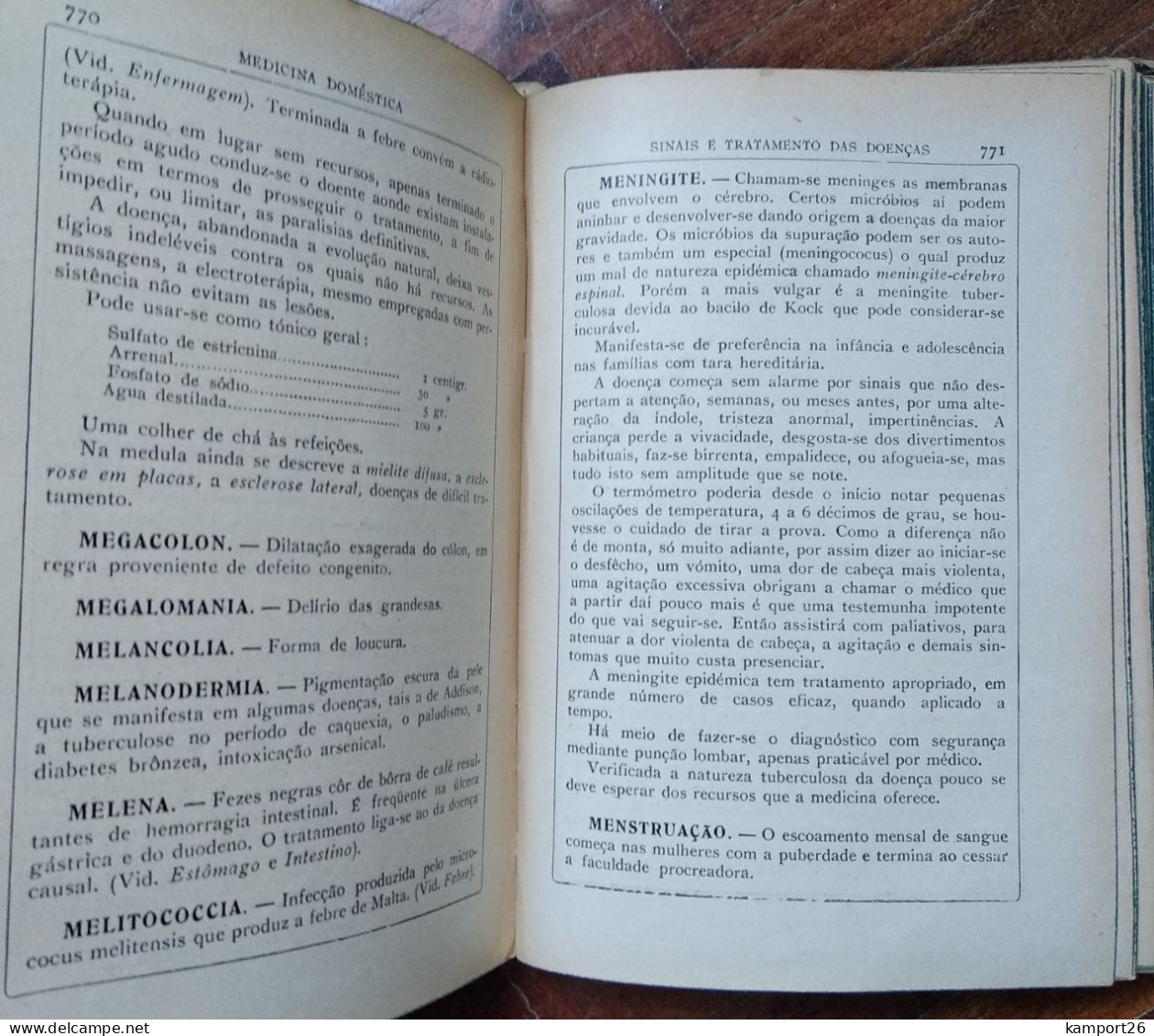 1930s Manual de Medicina Domestica BERTRAND Portugal HIGIENE Gimnastica DOENÇAS