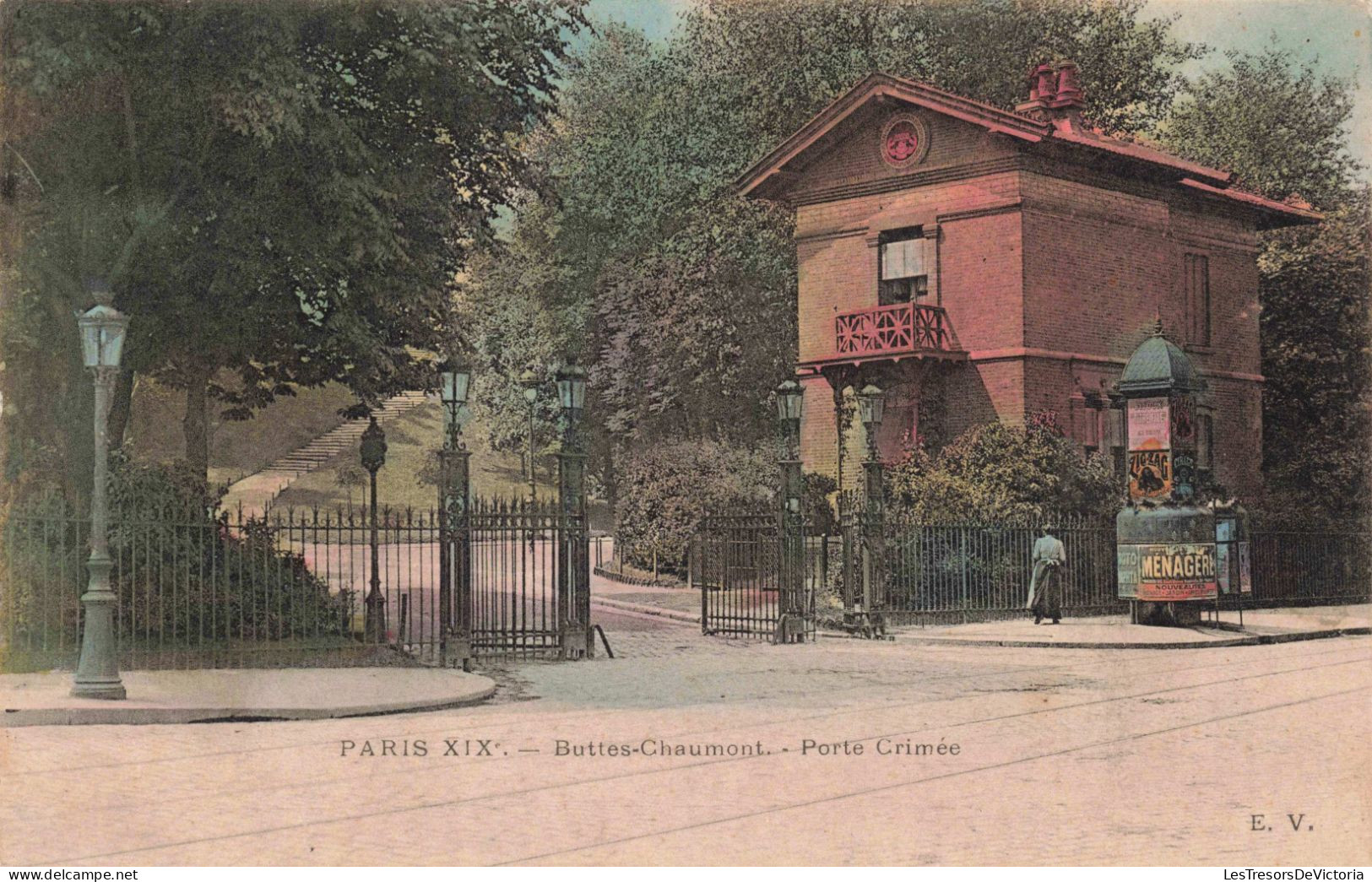 FRANCE - Paris - Buttes Chaumont - Porte Crimée - Colorisé - Carte Postale Ancienne - Parks, Gärten