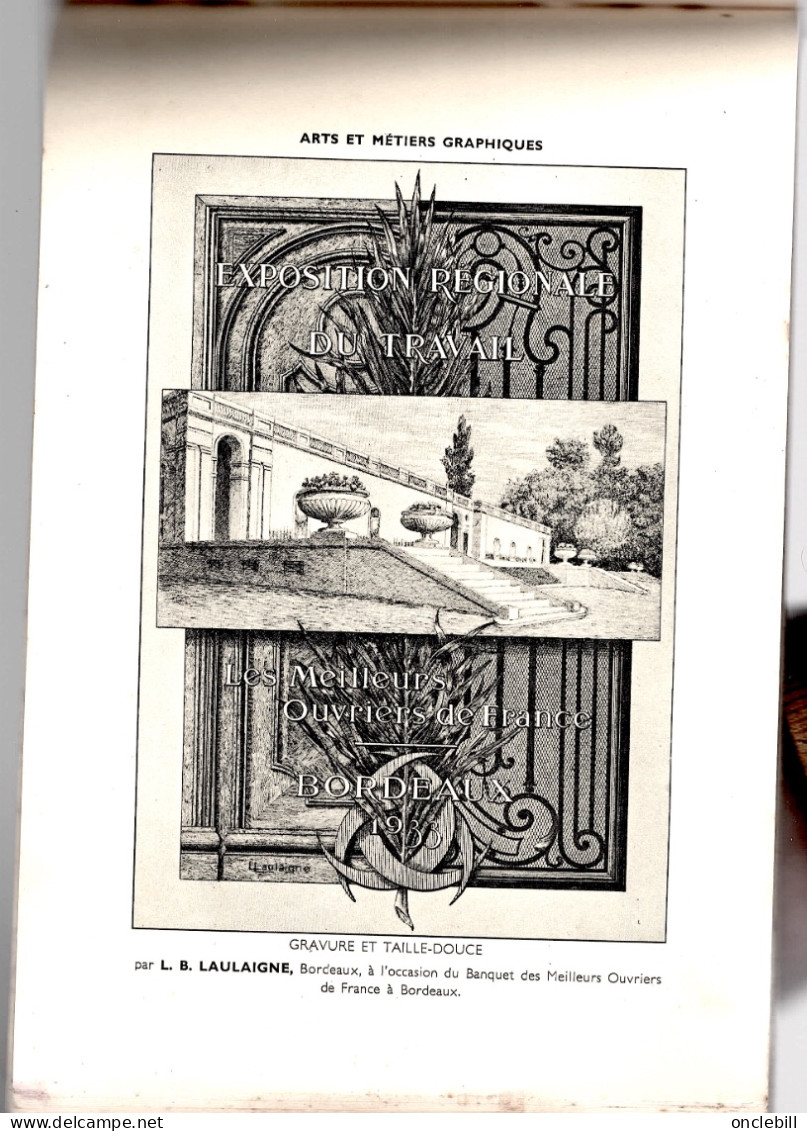 BORDEAUX 3ème Exposition Régionale Travail Chefs-d'œuvre Meilleur Ouvrier France 1933 DOCUMENT - Sciences