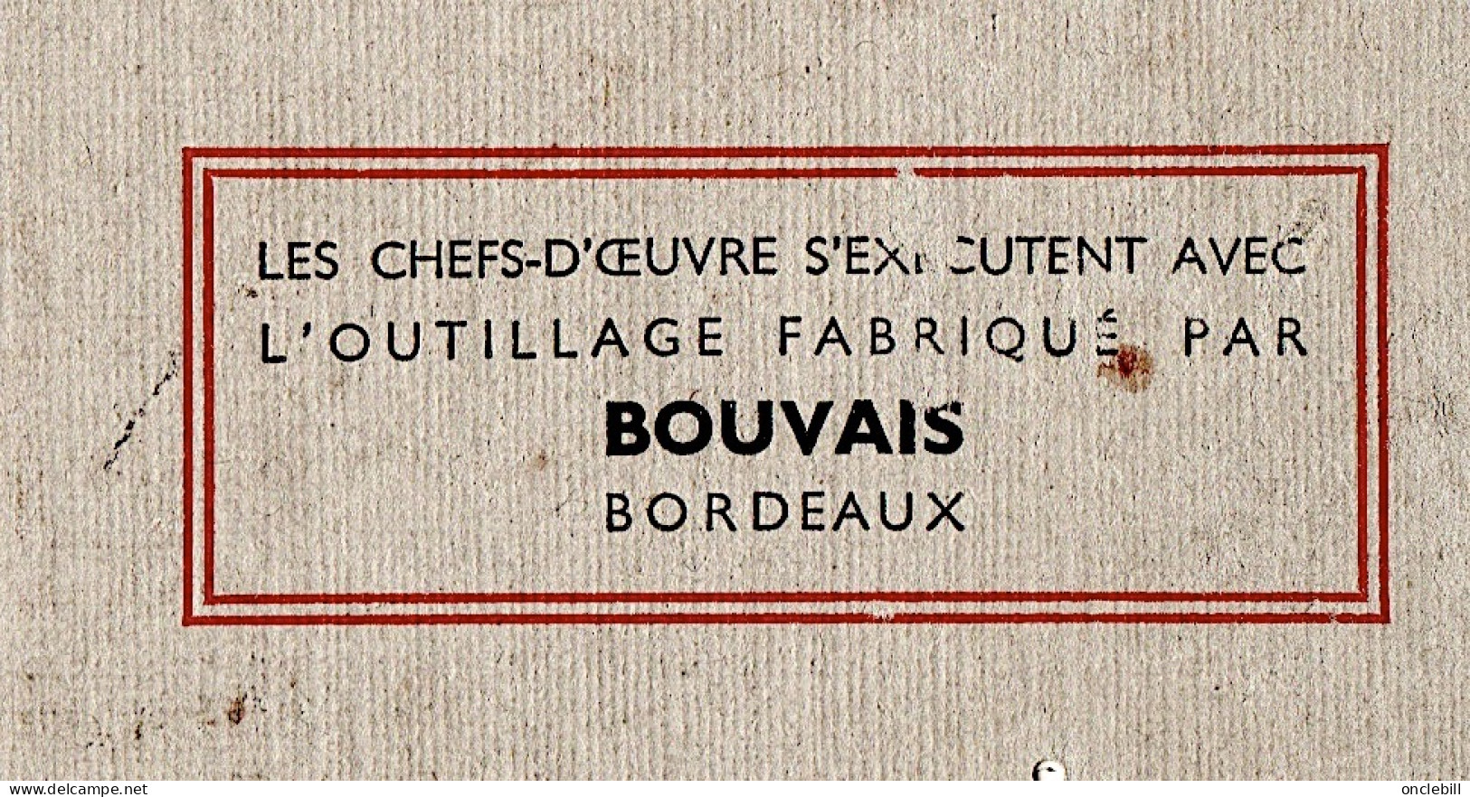 BORDEAUX 3ème exposition régionale travail chefs-d'œuvre meilleur ouvrier France 1933 DOCUMENT