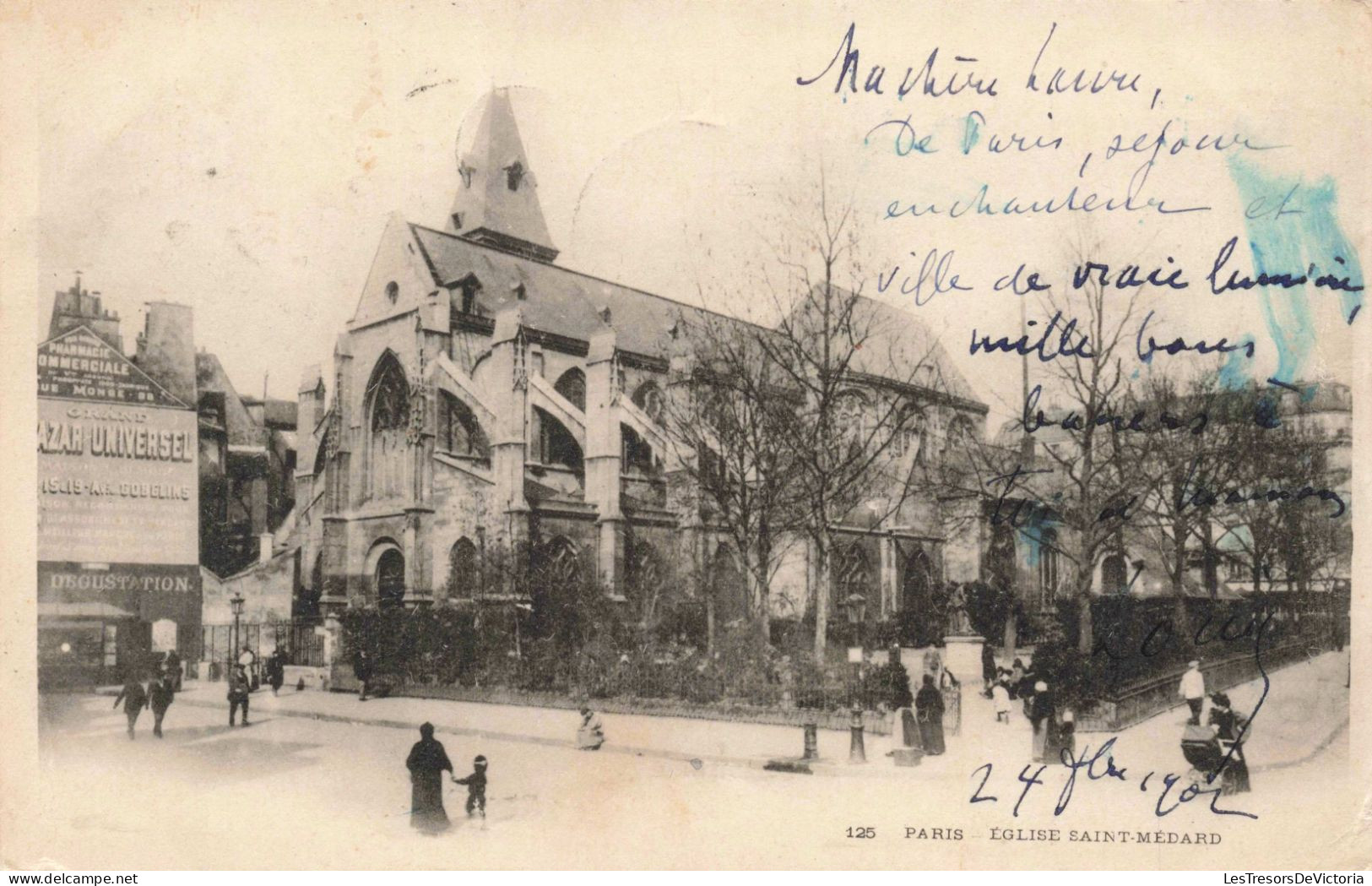 FRANCE - Paris - Eglise Saint Médard - Carte Postale Ancienne - Kerken