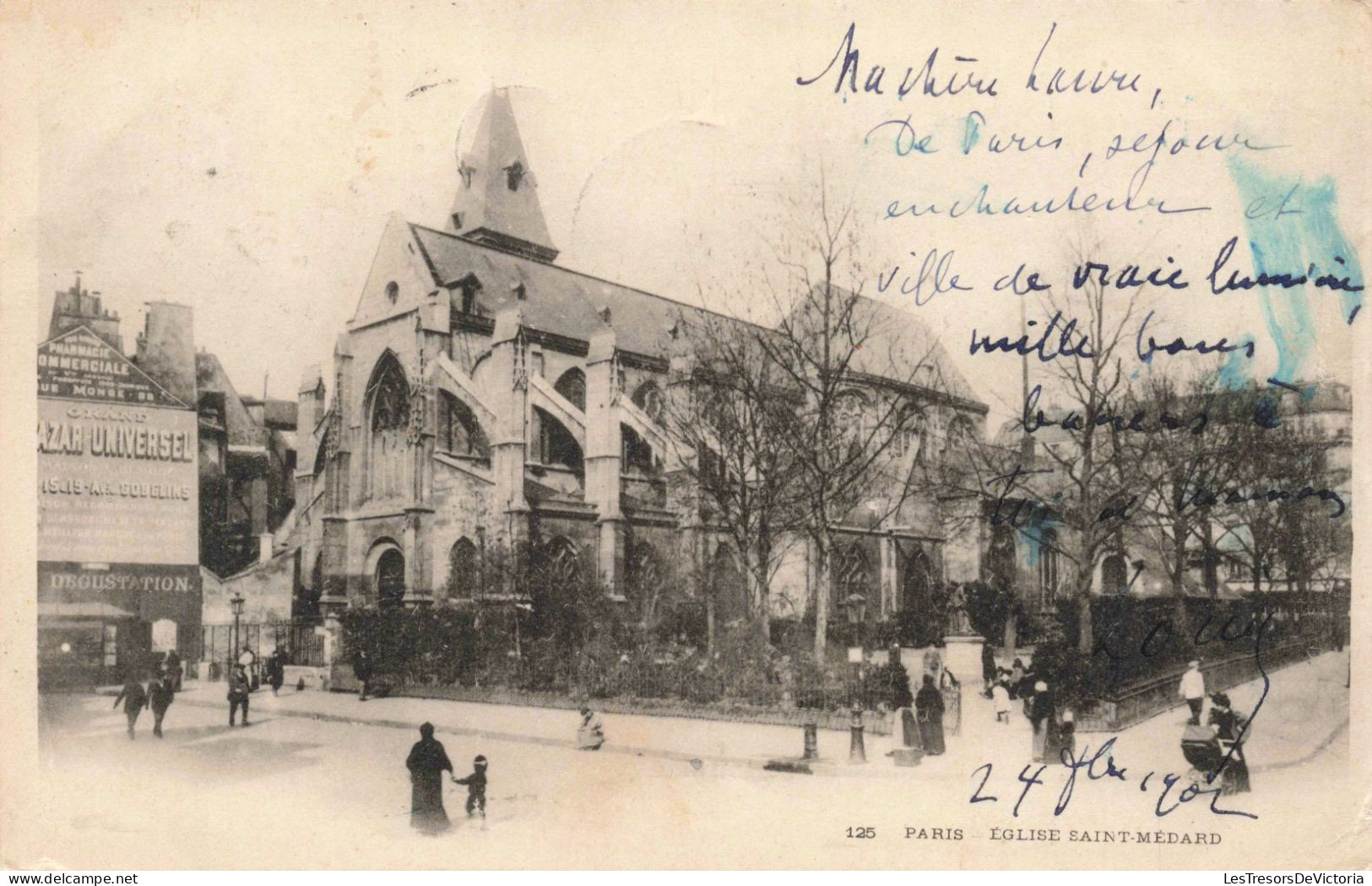 FRANCE - Paris - Eglise Saint Médard - Carte Postale Ancienne - Churches