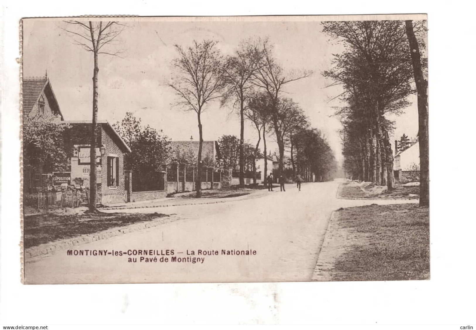 Montigny Les Cormeilles Route Nationale Au Pavé De Montigny - Montigny Les Cormeilles