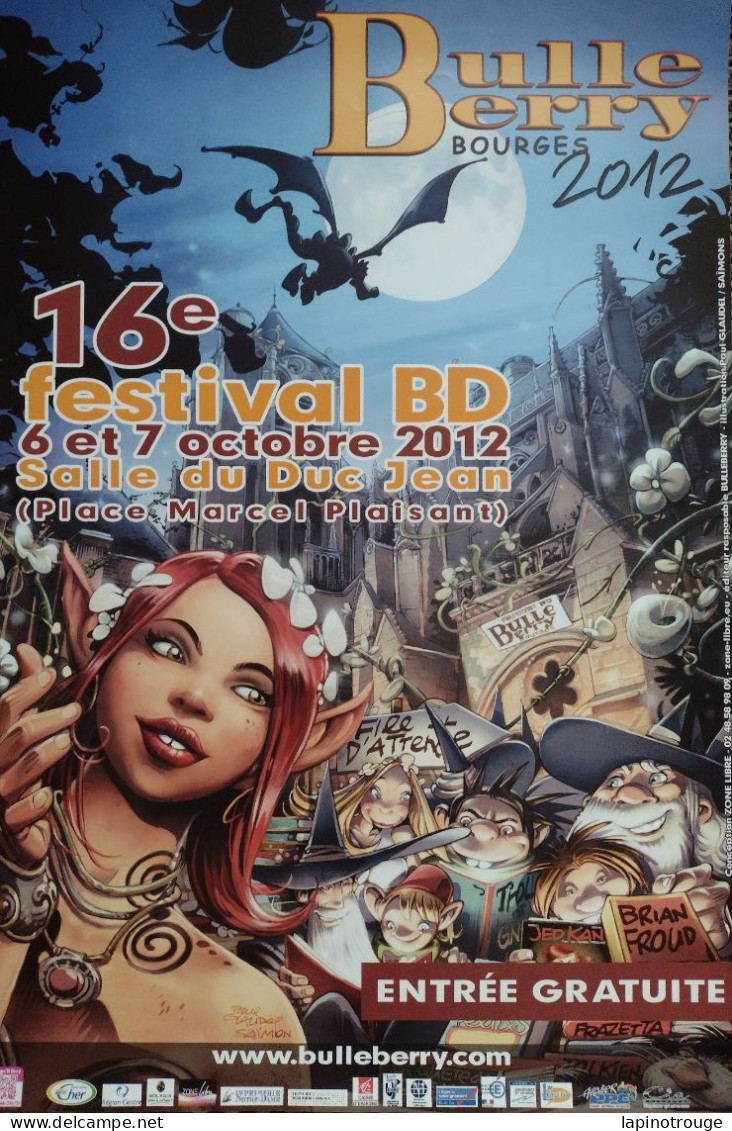 Affiche GLAUDEL Paul Festival BD Bourges 2011 (Les Maîtres Cartographes - Affiches & Offsets