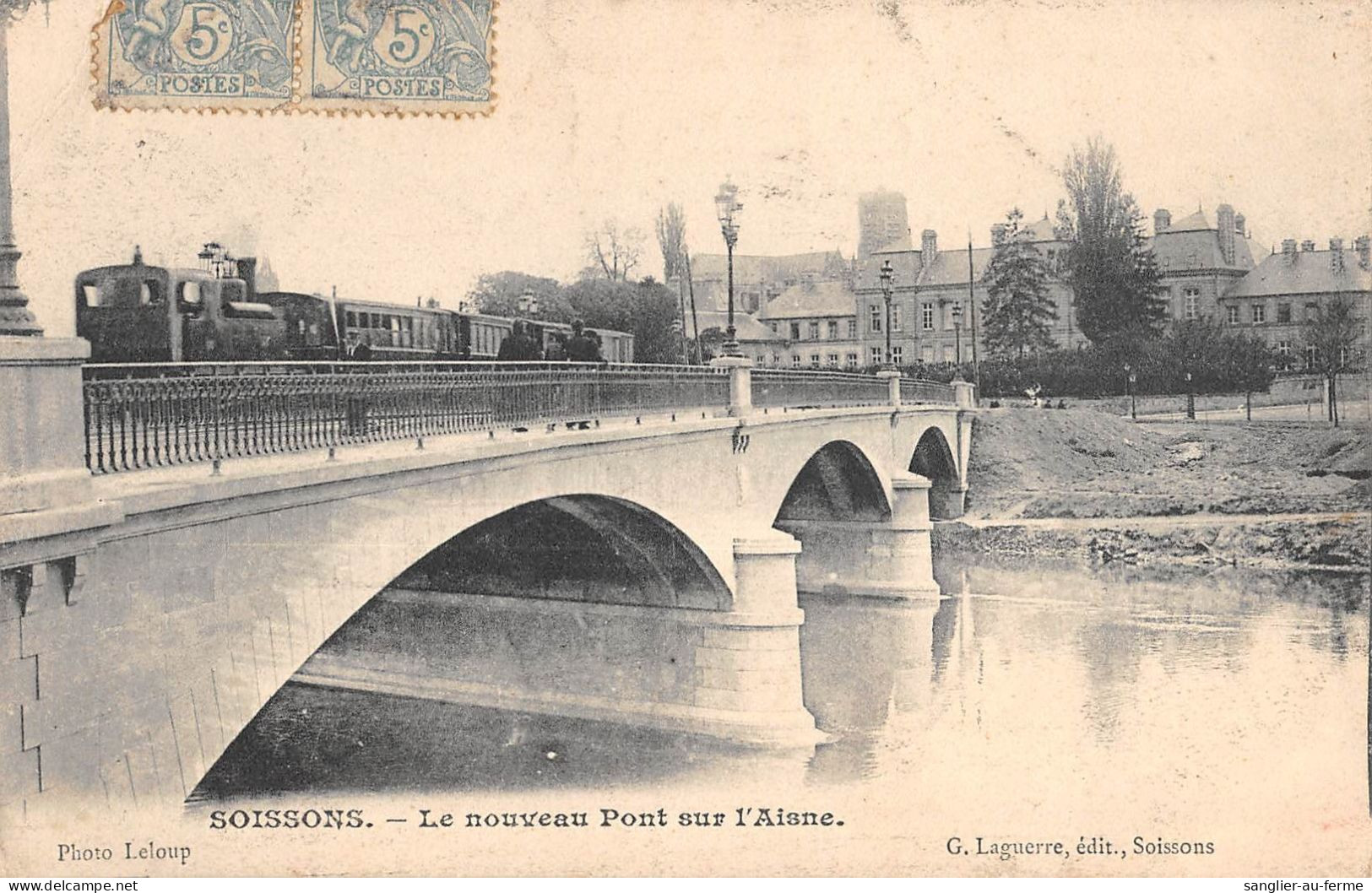 CPA 02 CHATEAU THIERRY / LE NOUVEAU PONT SUR L'AISNE  / TRAIN - Andere & Zonder Classificatie