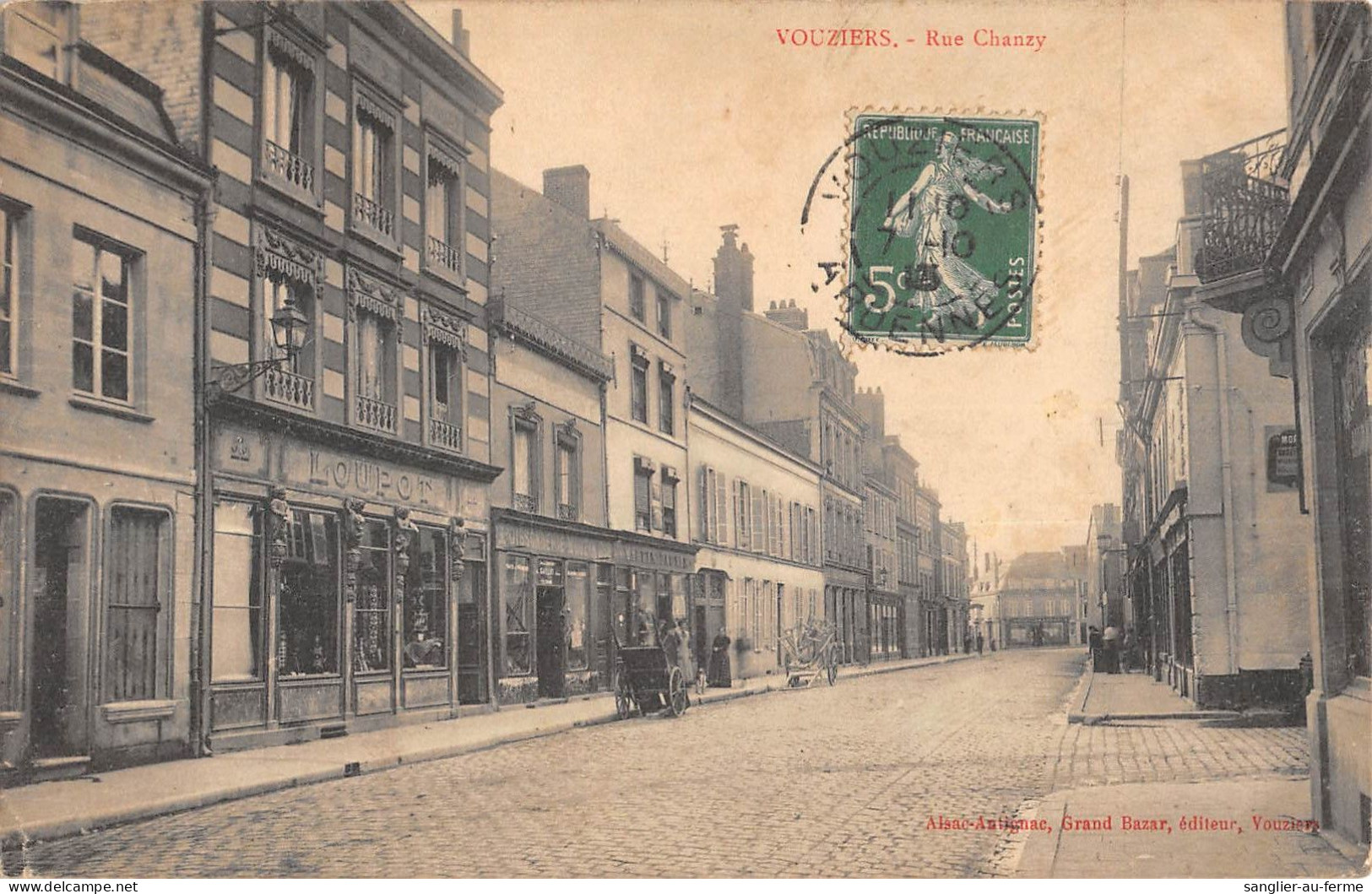 CPA 08 VOUZIERS / RUE CHANZY - Autres & Non Classés