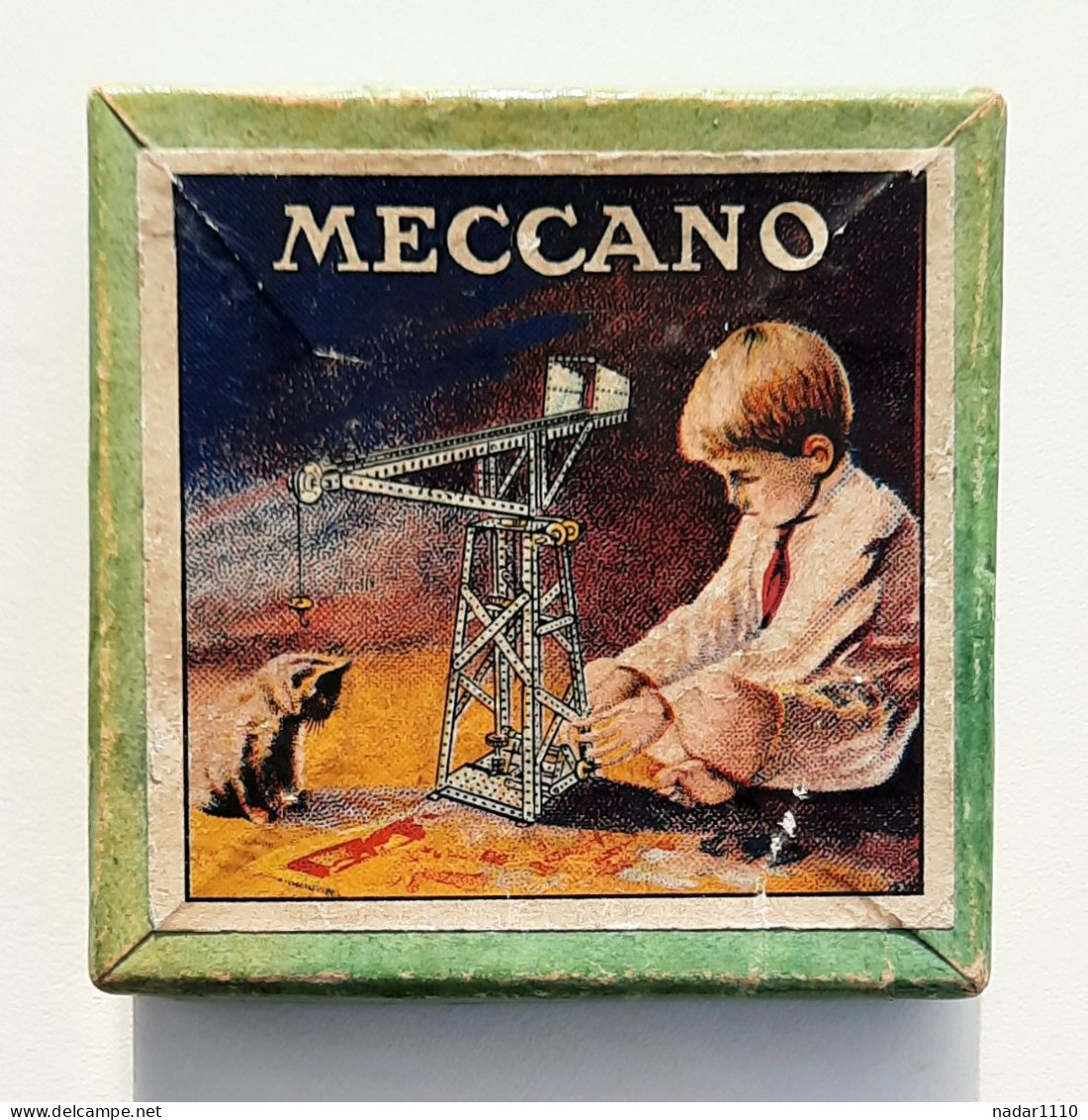 Meccano, Année 1920 - Boîte En Carton, Illustrée, Contenant De Petits éléments - Meccano