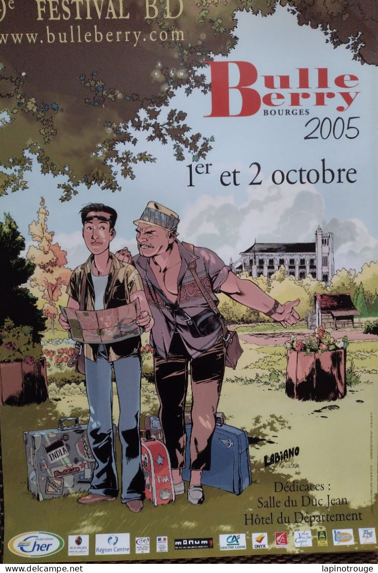 Affiche LABIANO Hugues Festival BD Bourges 2005 (L'étoile Du Désert - Affiches & Posters