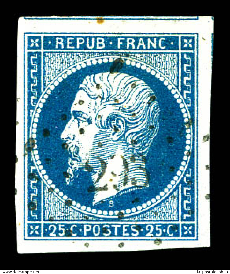 O N°10, 25c Bleu, Pièce Choisie. TTB  Qualité: Oblitéré - 1852 Louis-Napoléon