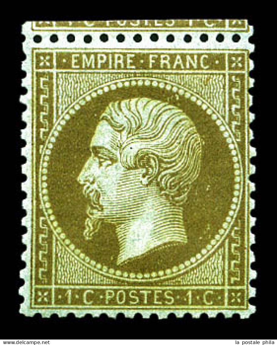 ** N°19b, 1c Mordoré. SUP (certificat)  Qualité: ** - 1862 Napoléon III.