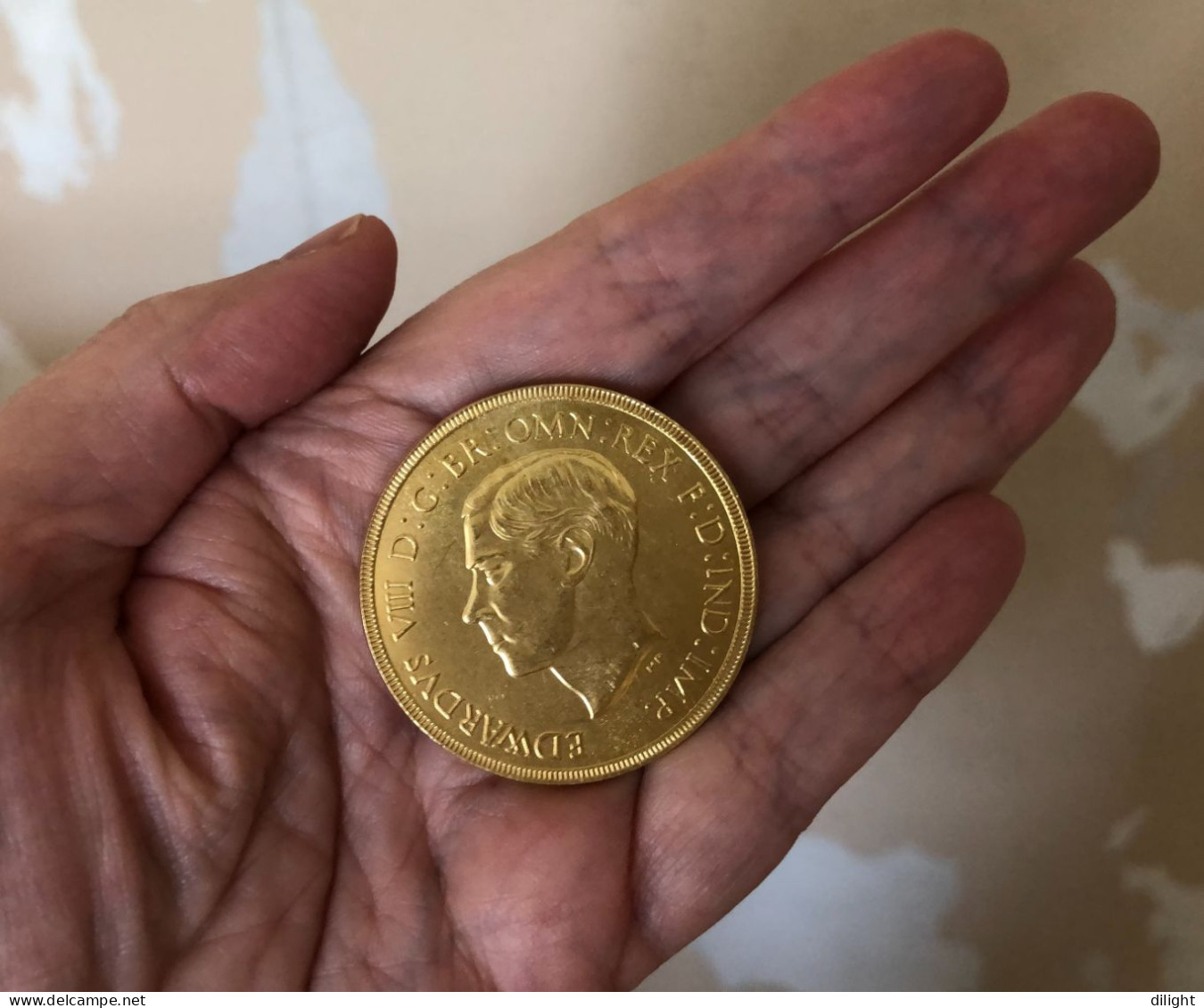 Coin 1937 King Edward VIII Of England (Wallis Simpson) =replica= FREE SHIPPING - Commerce Extérieur, Essais, Contremarques Et Surfrappes