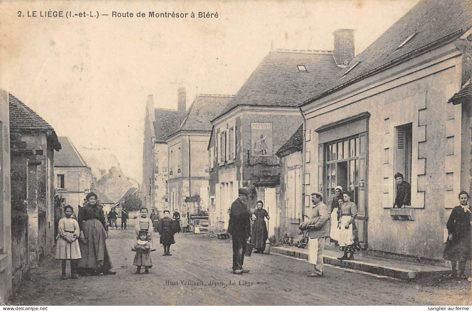 CPA 37 LE LIEGE / ROUTE DE MONTRESOR A BLERE - Sonstige & Ohne Zuordnung