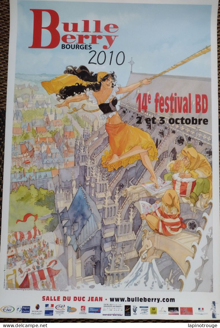 Affiche TRONDOLI Ilaria Festival BD Bourges 2010 (Roberto Succo - Afiches & Offsets