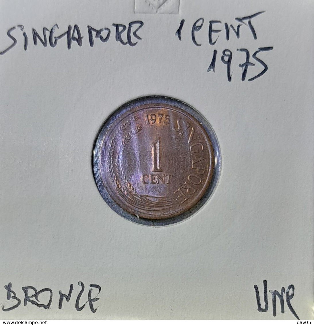 SINGAPORE - 1 CENT 1975 - UNC/FDC - Singapour