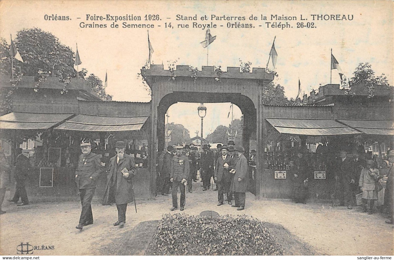 CPA 45 ORLEANS / FOIRE EXPOSITION DE 1926 / STAND PARTERRES DE LA MAISON L.THOREAU / GRAINES SEMENCE - Autres & Non Classés