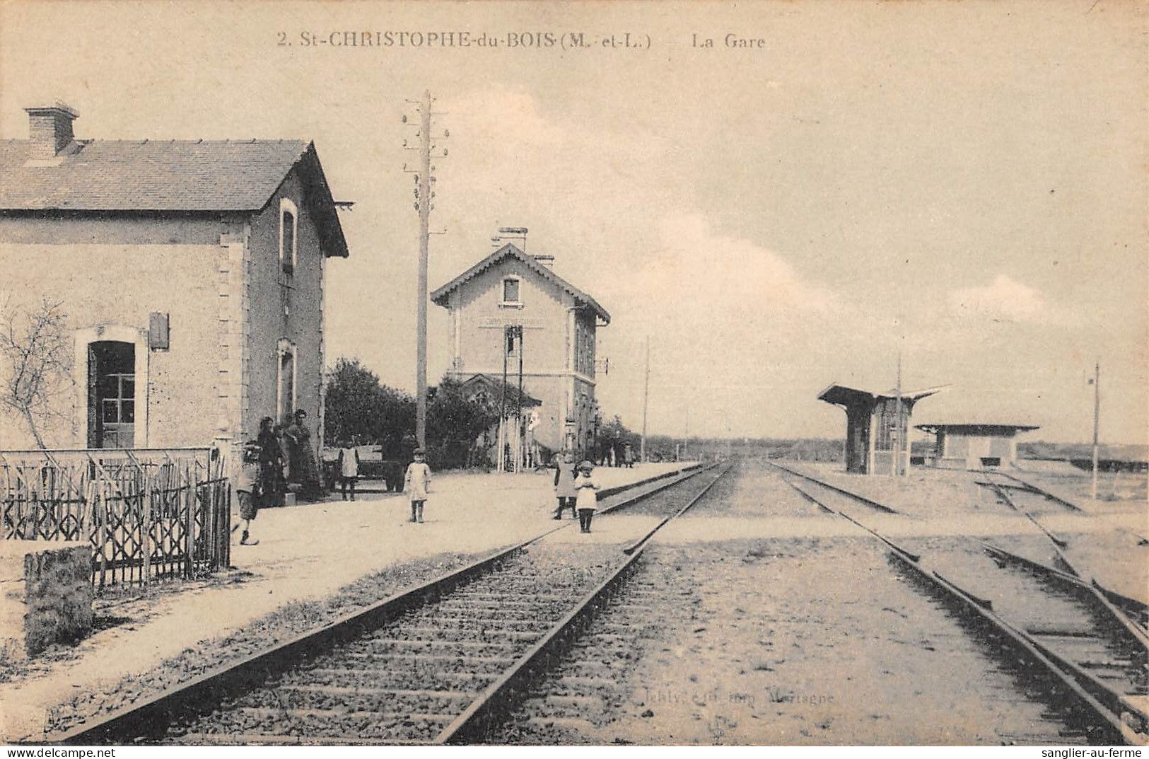 CPA 45 SAINT CHRISTOPHE DU BOIS / LA GARE - Sonstige & Ohne Zuordnung