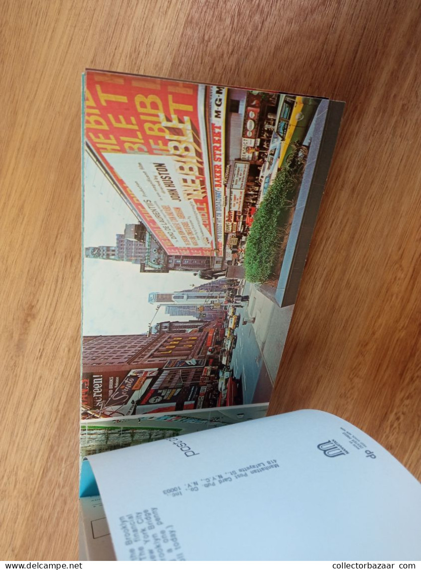 NY City New York A Souvenir Bonus Album 11 Postcards + 11 Miniature Skyscraper Twin Towers - Sammlungen & Lose