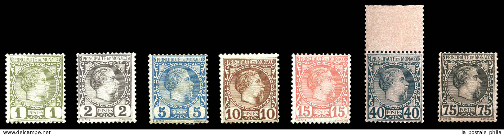 * N°1/8, Charles III, Complet Sf N°6, Les 7 Valeurs TTB  Qualité: *  Cote: 1405 Euros - Unused Stamps