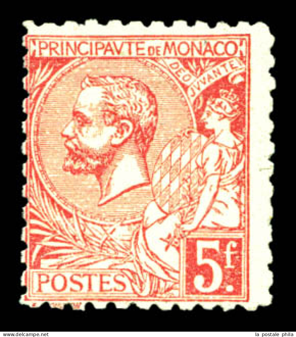 ** N°21c, 5f Rose Sur Vert Dentelé 11, Tirage Spécial. SUP. R. (signé Scheller/Certificat).  Qualité: **  Cote: 2250 Eur - Unused Stamps