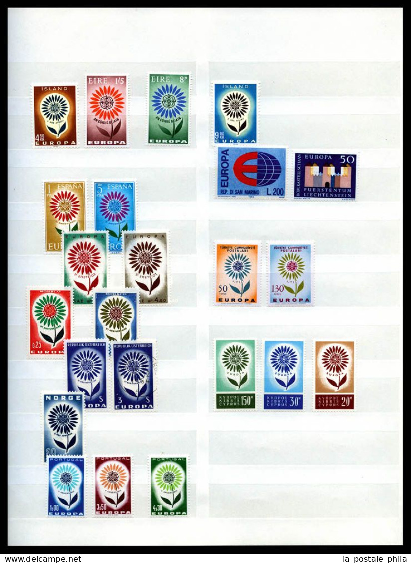 & EUROPA 1956-1980, timbres neuf et oblitérés, dont quelques multiples. TB  Qualité: neufs et oblitérés  Cote: 1629 euro