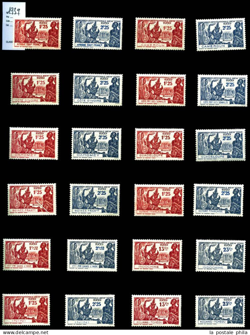 * Expo Internationale de Paris 1937, les 126 valeurs TB  Qualité: *  Cote: 360 euros