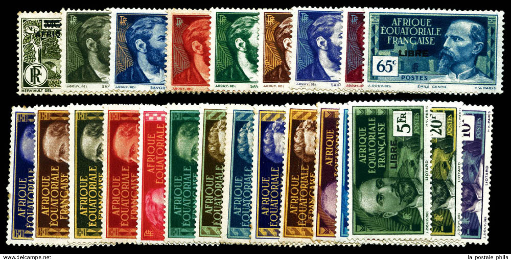 * N°102/127, Série Complète (sf N°120A/B), Quelques Rousseurs. TB (certificat)  Qualité: *  Cote: 530 Euros - Unused Stamps