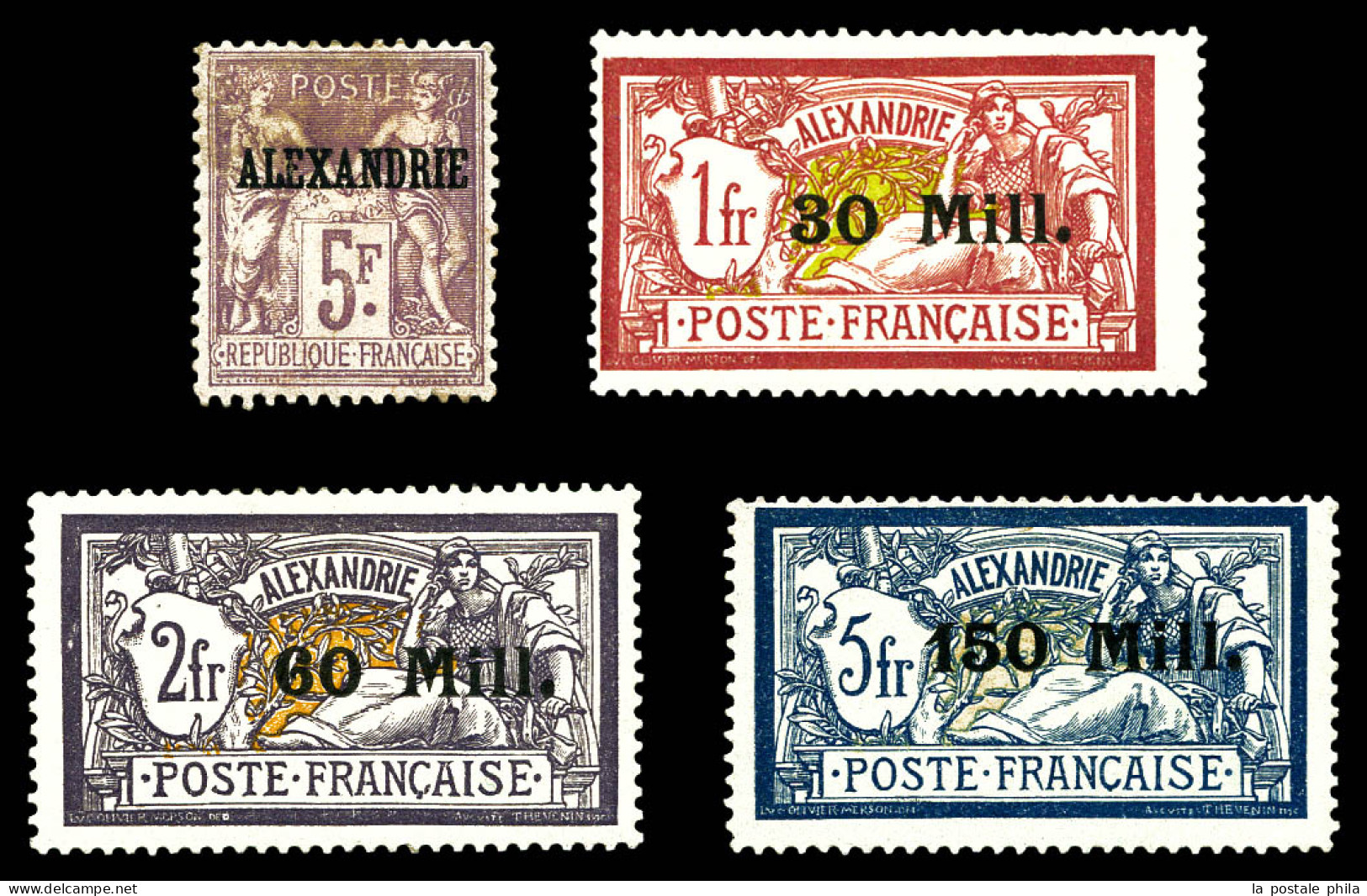 * N°18 + 47 à 49, Les 4 Valeurs TTB (certificat)  Qualité: *  Cote: 1155 Euros - Unused Stamps