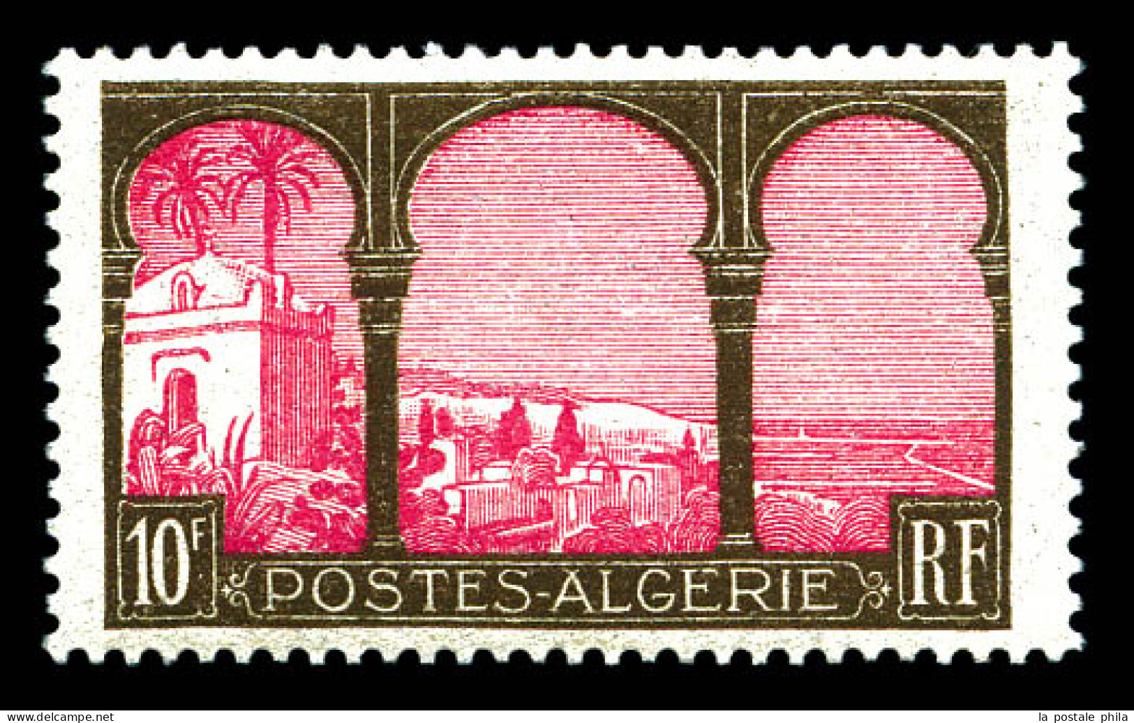 ** N°84b, 10f Brun Et Rosé, Variété « 5è Arbre », SUP. R. (certificat)  Qualité: **  Cote: 1000 Euros - Unused Stamps