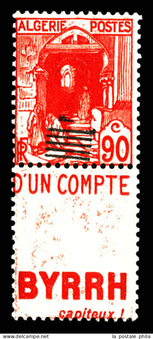 ** N°158, Barres Seules, Sans Le 1F Et Interpanneaux Avec Pubs. SUP (certificat)  Qualité: ** - Unused Stamps