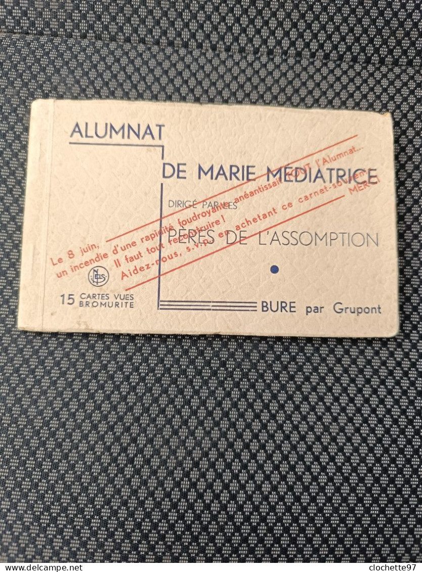 B3200- Carnet 15 Cartes Tellin Alumnat De Marie Médiatrice Dirigée Par Les Pères De La Assomption - Tellin