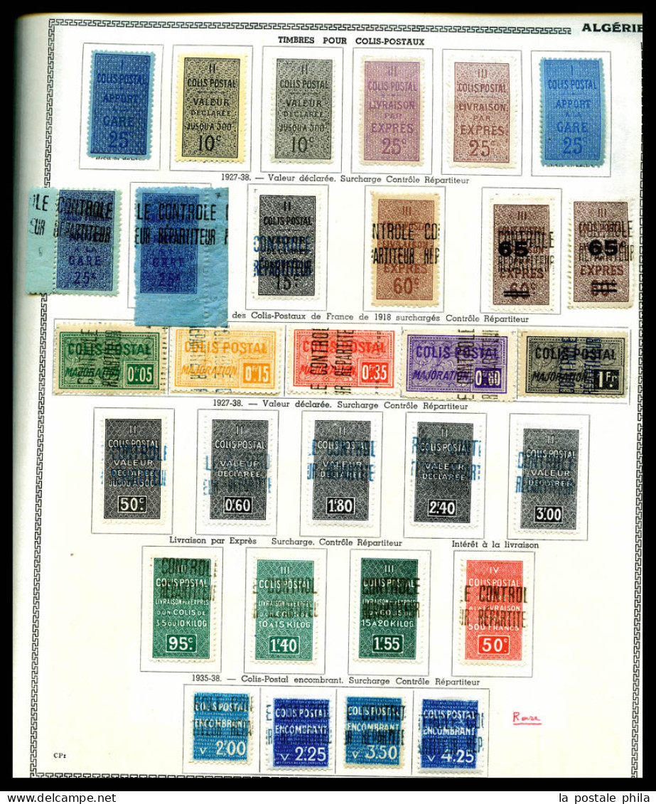 * ALGERIE, Poste, PA, Préo, Colis Postaux, Taxe: Jolie Collection Bien Fournie, Timbres Très Frais, Tous TTB  Qualité: * - Sammlungen