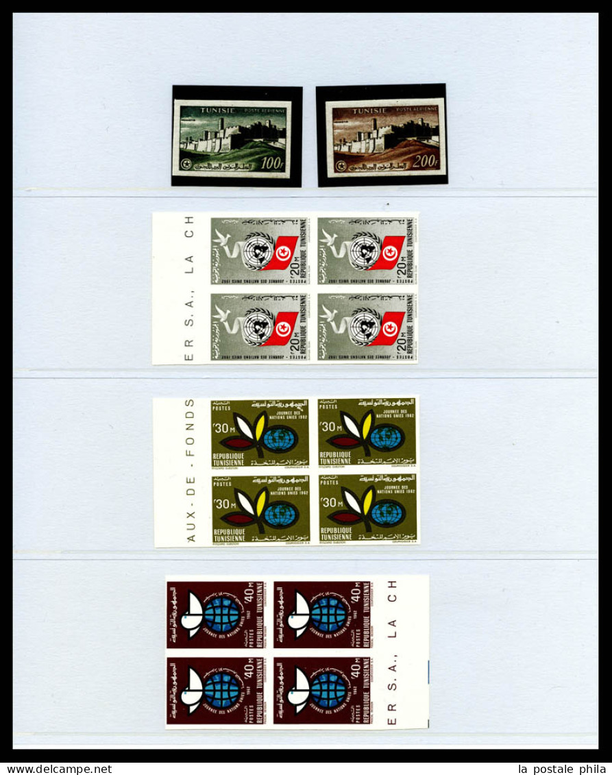 & TUNISIE: Collection Composée De Timbres Neufs Et Obl Dont Variétés De Surcharges, épreuves, Non Dentelés... TB  Qualit - Collections