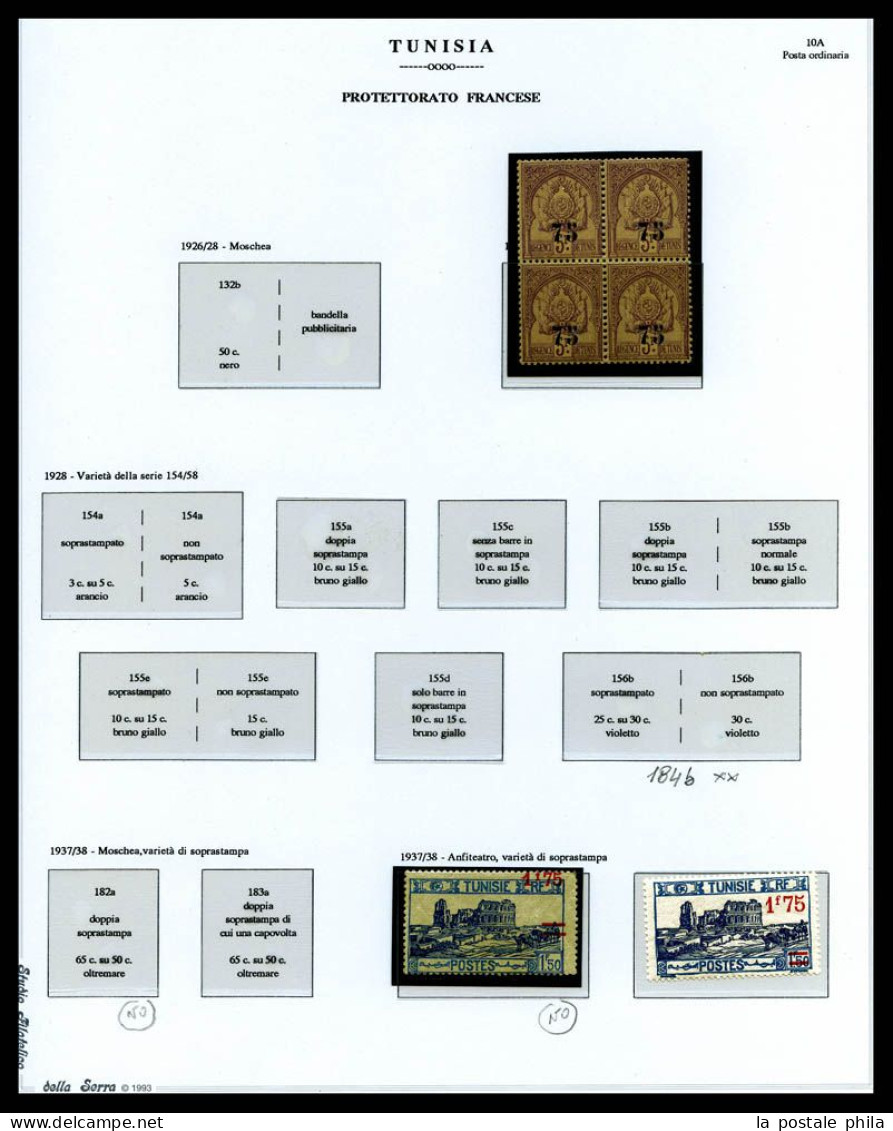 & TUNISIE: Collection Composée De Timbres Neufs Et Obl Dont Variétés De Surcharges, épreuves, Non Dentelés... TB  Qualit - Sammlungen