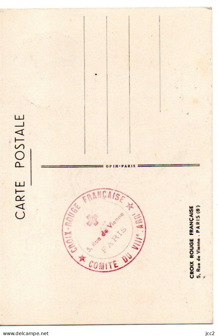 Exposition Art Et Philatélie Croix Rouge - 19/04/1947 (Comité Du VIIIe) - Croix Rouge