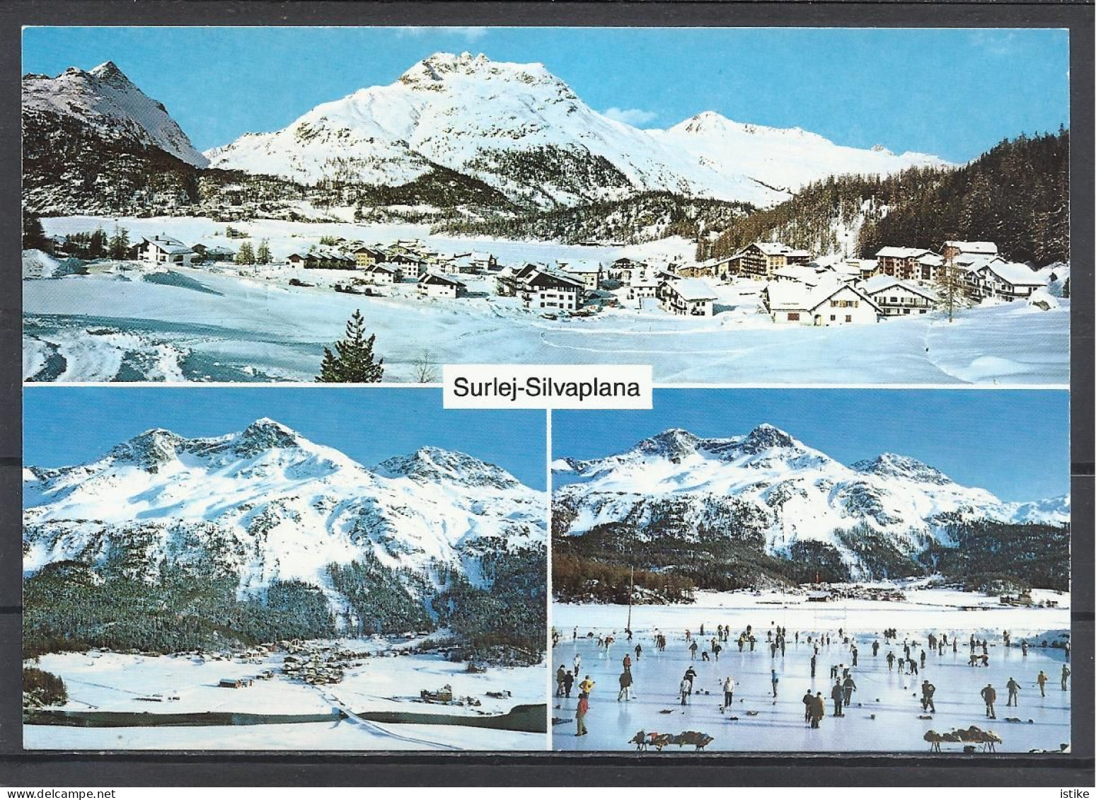 Switzerland, GR, Silvaplana-Surlej, Multi View With Skaters, 1988. - Silvaplana