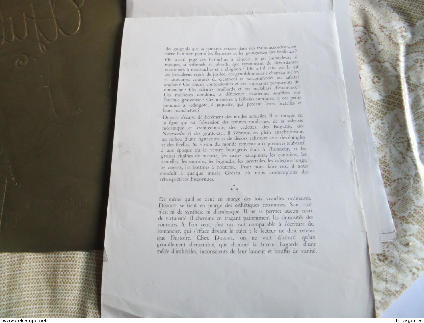 PORTOFOLIOS Du DESSINATEUR DUBOUT Albert - PREFACE De GABRIEL CHEVALIER 1944 - TOUTES LES PLANCHES SCANNEES - Portfolios