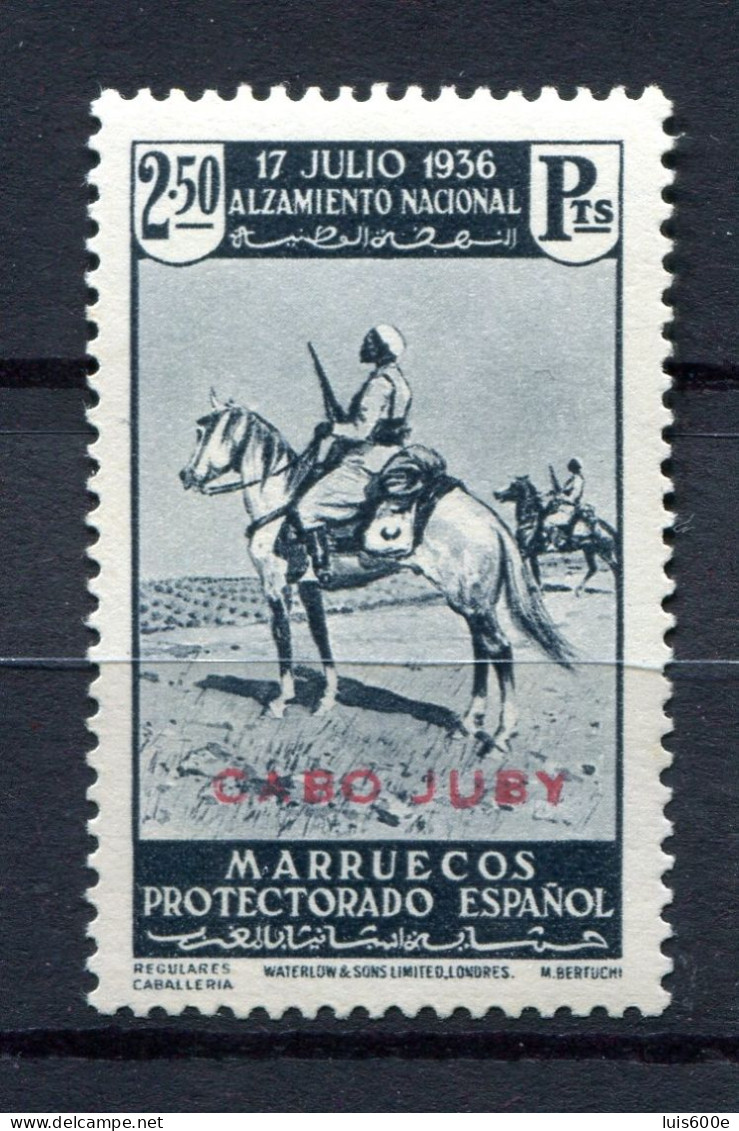 1937.CABO JUBY.EDIFIL 98**.NUEVOS SIN FIJASELLOS.(MNH).CATALOGO 190€ - Cabo Juby