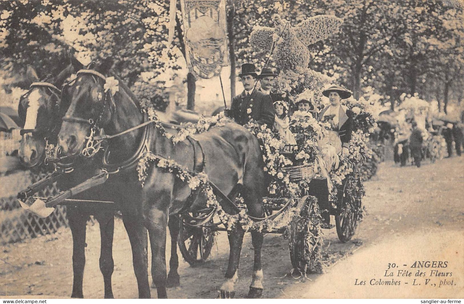 CPA 49 ANGERS / LA FETE DES FLEURS / LES COLOMBES - Autres & Non Classés