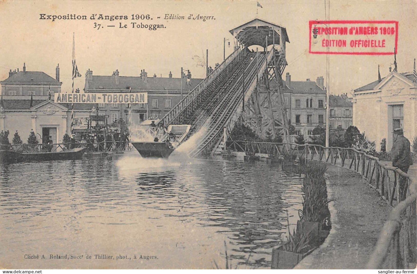 CPA 49 EXPOSITION D'ANGERS 1906 / EDITION OFFICIELLE / LE TOBOGGAN - Autres & Non Classés