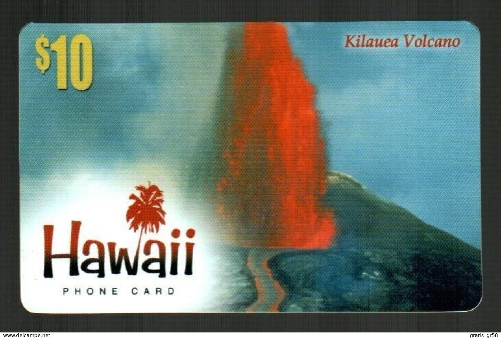 Hawaii - IDT-HAW-0012, Remote Memory, Kilauea Volcano, 10$, Mint Unused - Hawaii