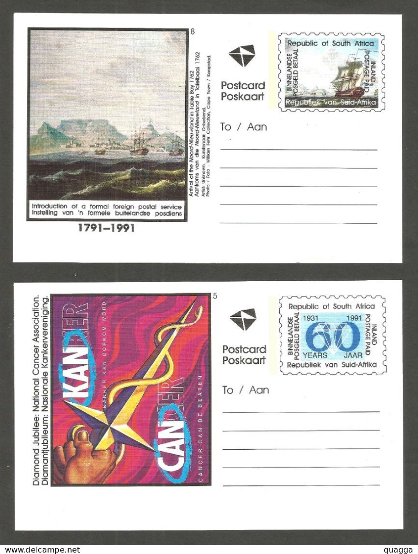 South Africa 5 Postcards. - Briefe U. Dokumente