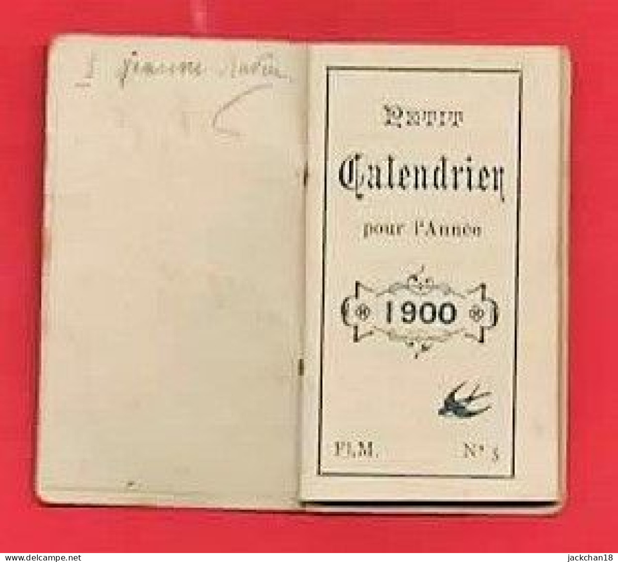 -- COSNE Sur LOIRE (Nièvre) - MINUSCULE CALENDRIER / CONFISERIE CHOCOLATERIE / FERNAND LABLE 4 Rue Des Ponts COSNE -- - Small : ...-1900