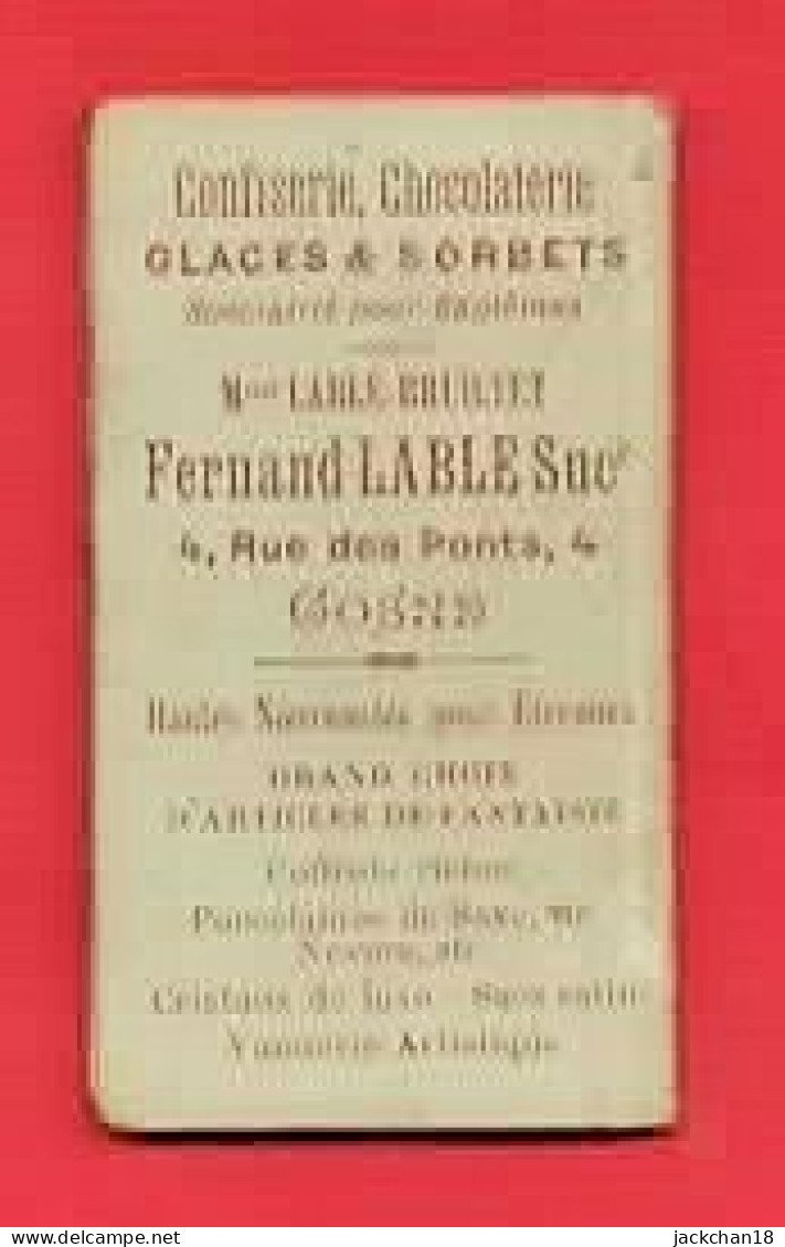 -- COSNE Sur LOIRE (Nièvre) - MINUSCULE CALENDRIER / CONFISERIE CHOCOLATERIE / FERNAND LABLE 4 Rue Des Ponts COSNE -- - Tamaño Pequeño : ...-1900