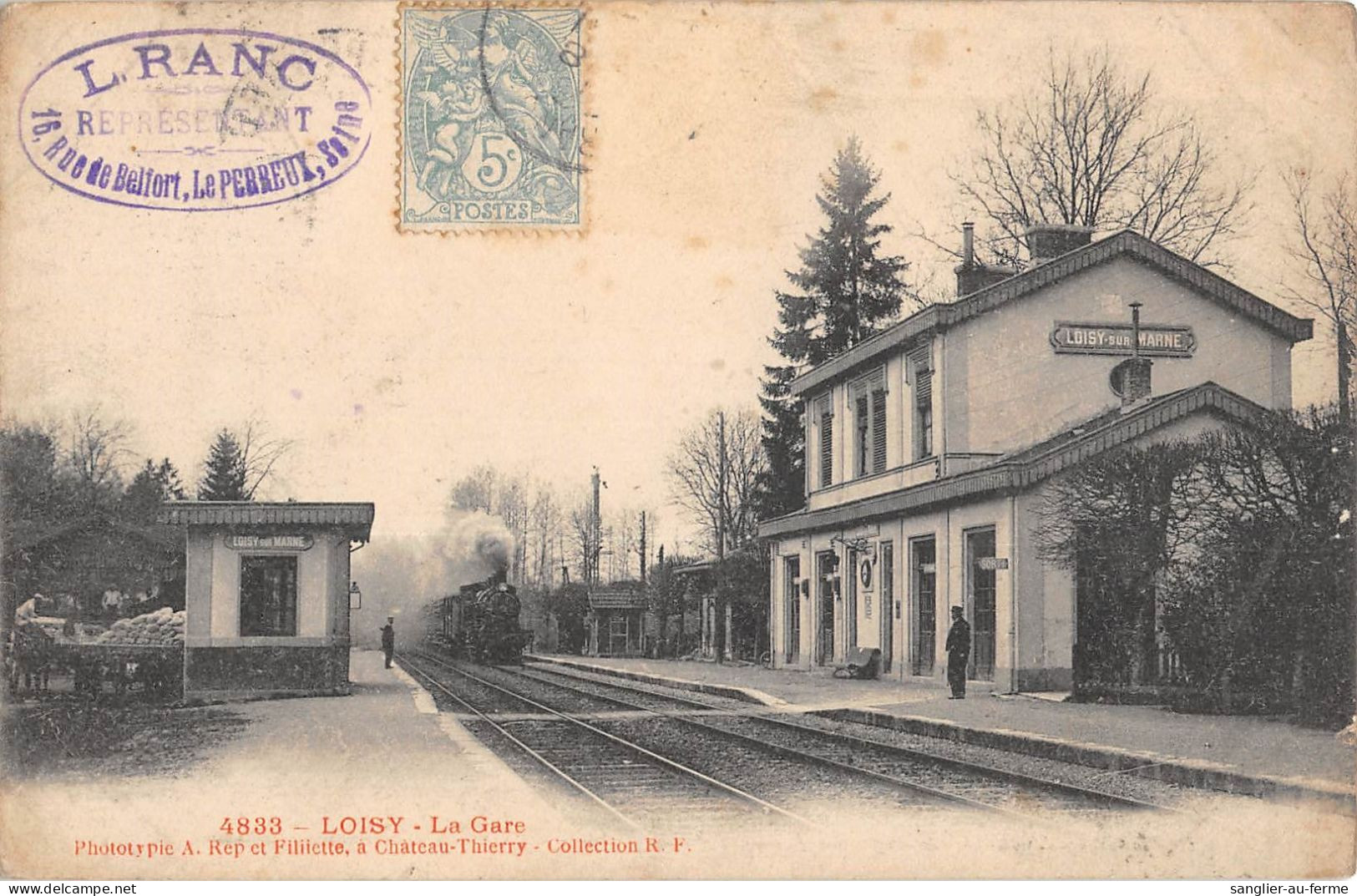 CPA 51 LOISY / LA GARE / TRAIN - Other & Unclassified