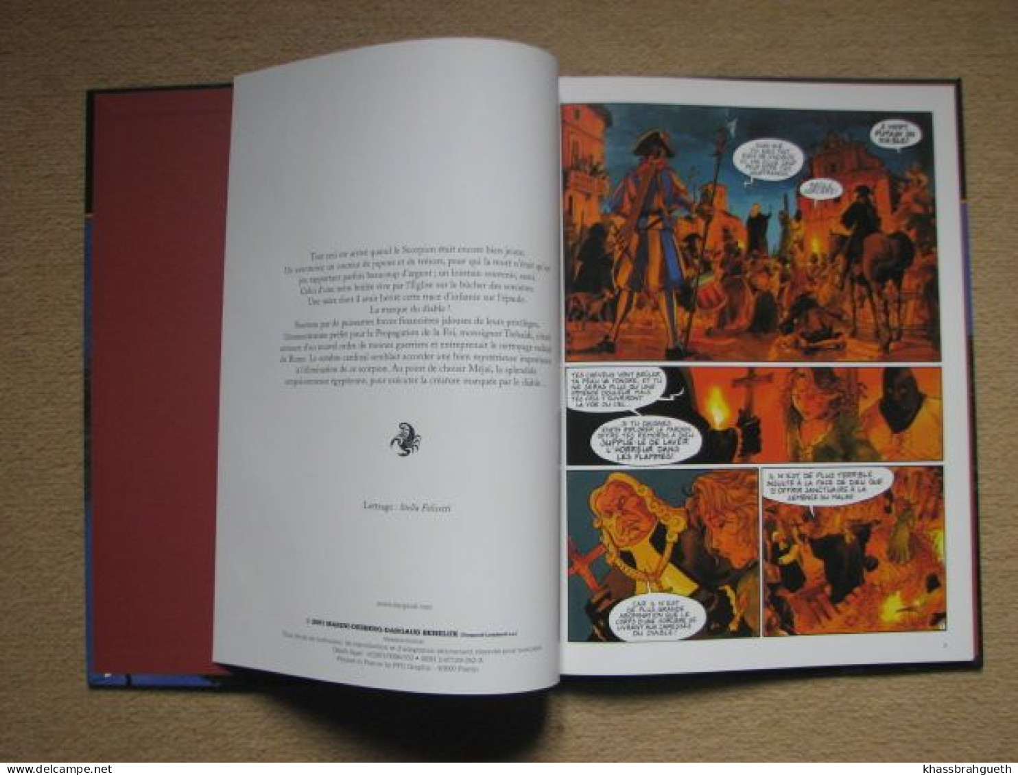 MARINI & DESBERG - LE SCORPION T2 "LE SECRET DU PAPE" - DARGAUD DL 2001 - Scorpion, Le