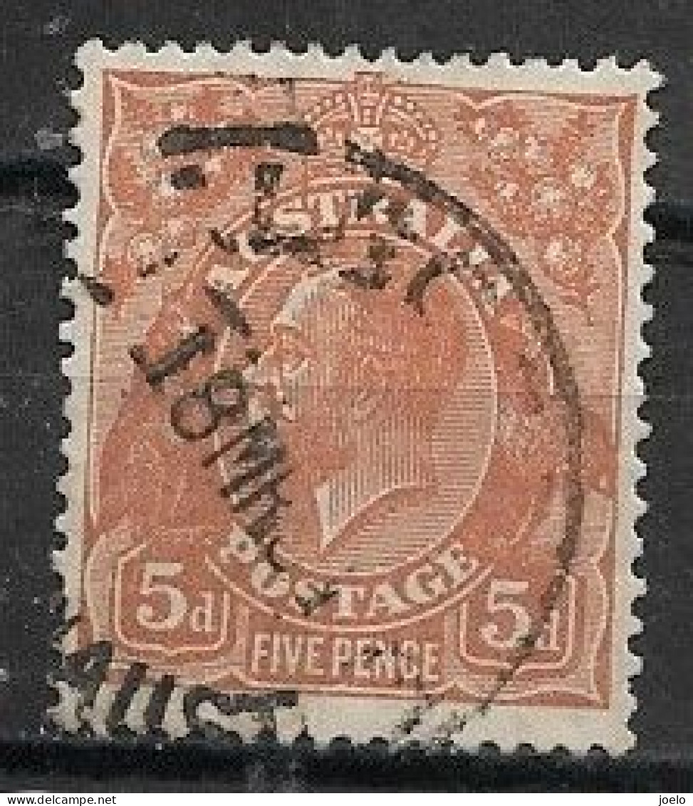 AUSTRALIA  GV 1930 HEADS 5d  BROWN PERF 13.5 X 12.5 FINE USED - Oblitérés