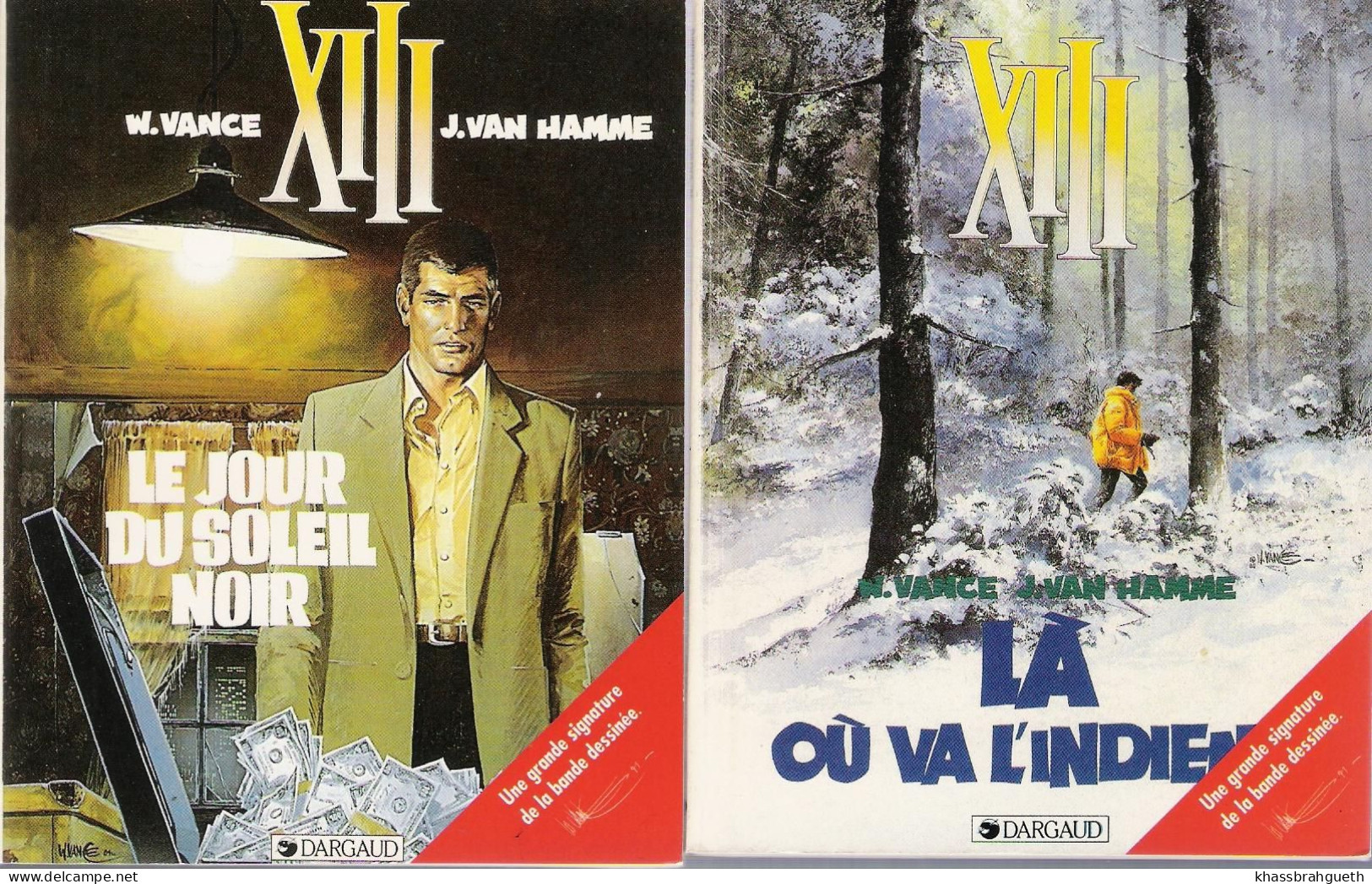 VANCE & VAN HAMME - LOT 2 MINI-BD "XIII" T1 & 2 - DARGAUD - XIII