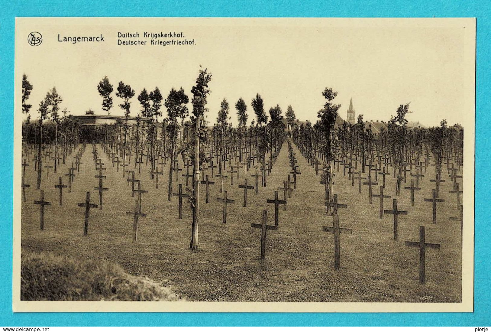 * Langemark - Langemarck (West Vlaanderen) * (Nels, Ern Thill) Deutscher Krieger Friedhof, Cimetière Allemand, Guerre - Langemark-Poelkapelle