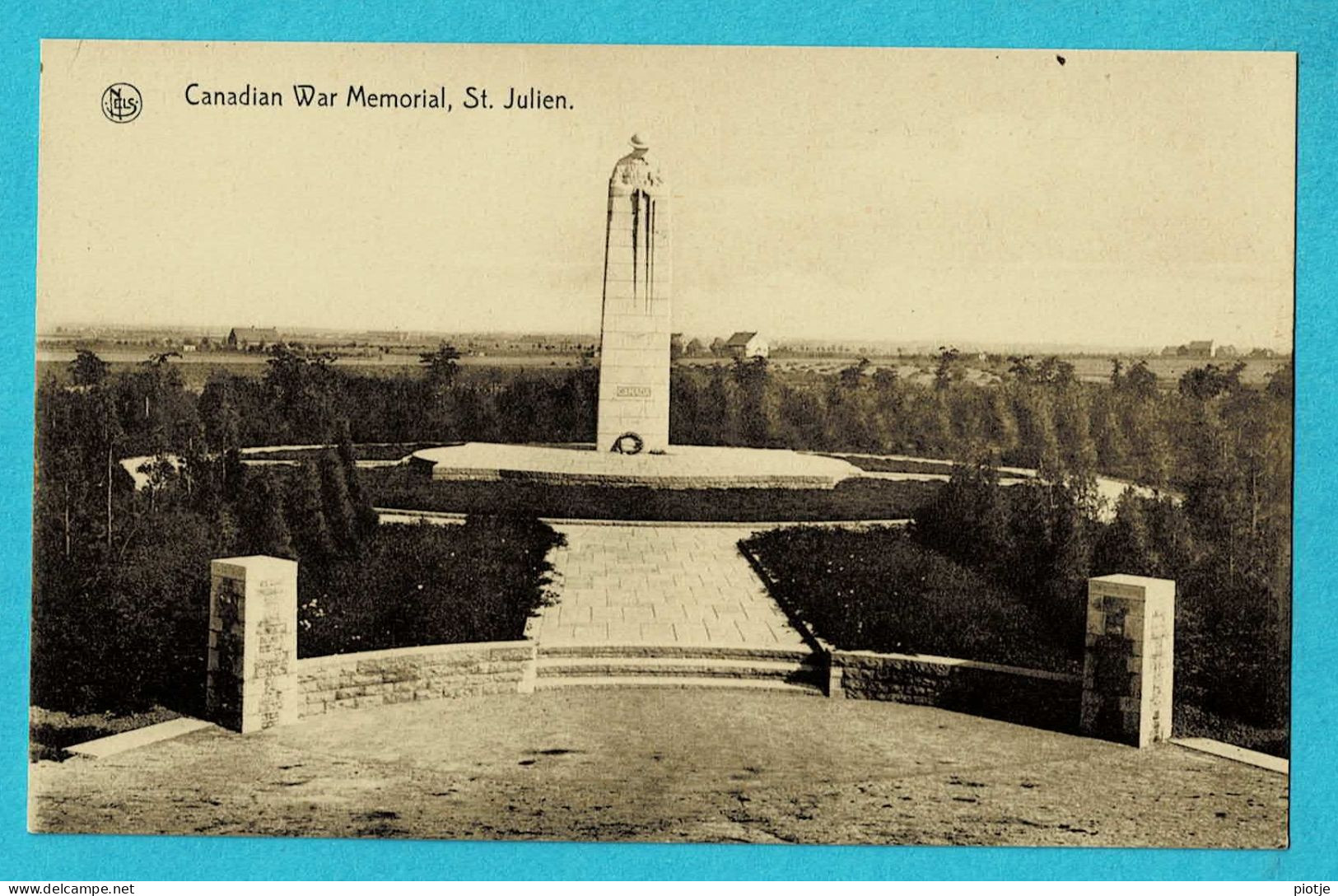 * Sint Juliaan - Saint Julien (Langemark) * (Nels, Série 19, Nr 61) Canadian War Memorial, Guerre Mémorial, Old, Rare - Langemark-Poelkapelle