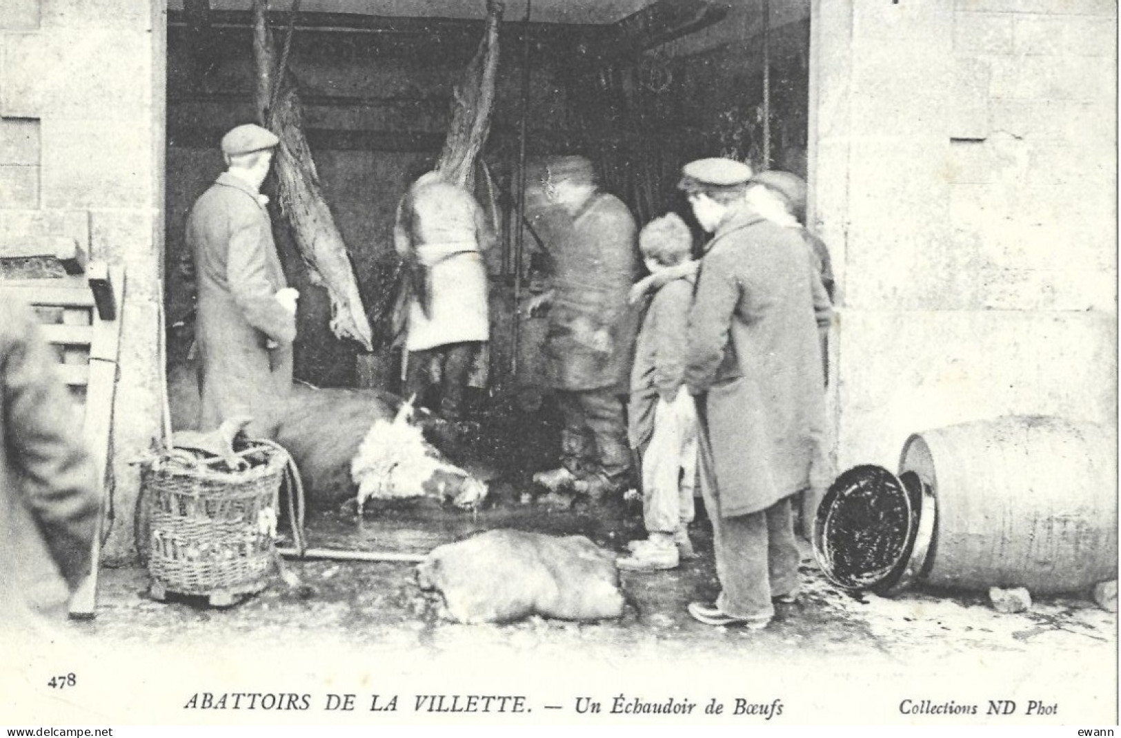 CPA - Abattoirs De La Villette - Un Echaudoir De Boeufs - Piazze Di Mercato